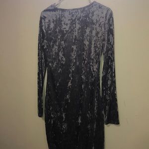 Velvet Grey Dress